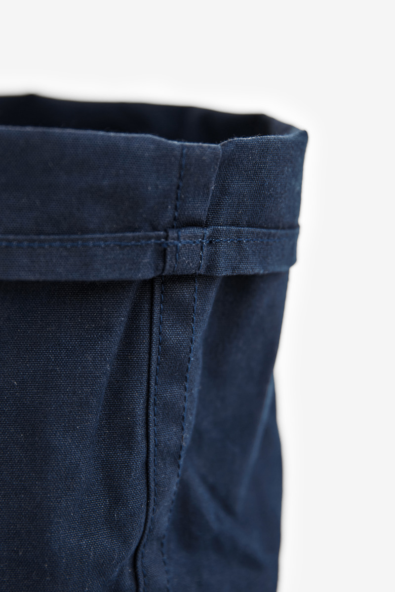 Okayama Waxed Canvas Outdoor Waterproof Flowerpot Bagging, Storage Bag/Navy blue-4