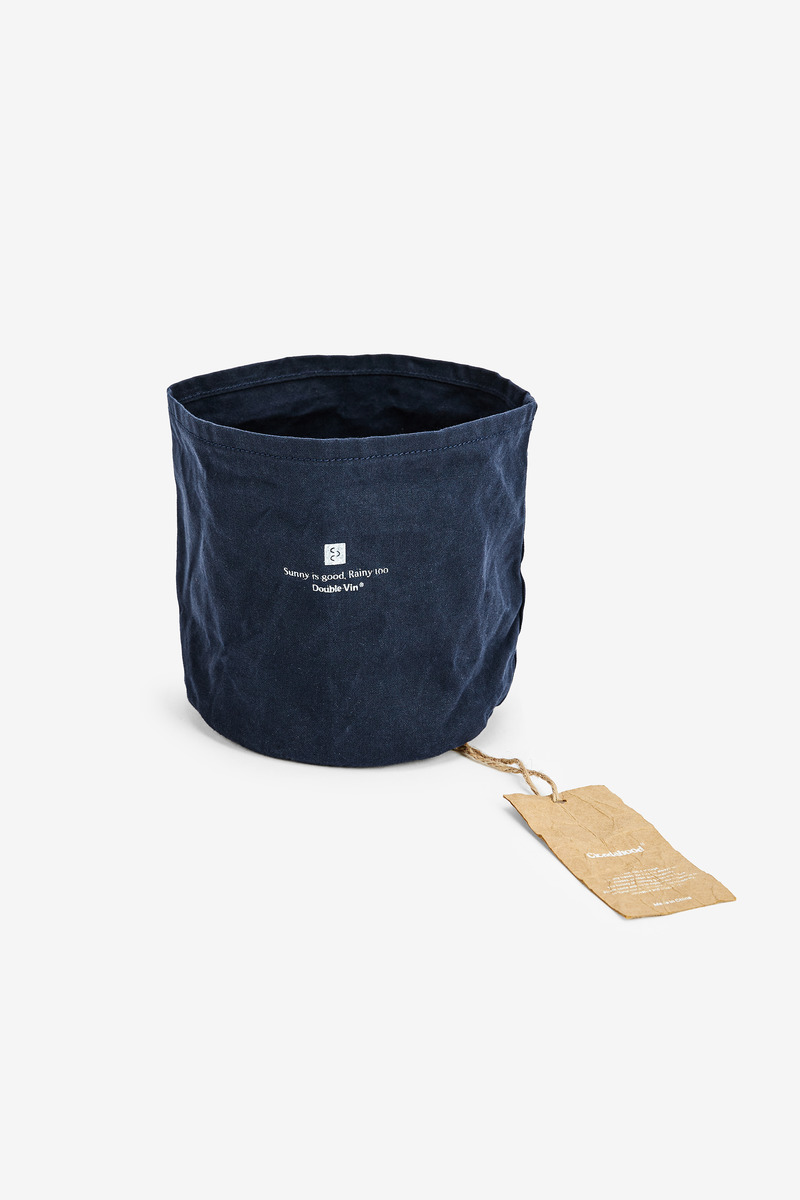 Okayama Waxed Canvas Outdoor Waterproof Flowerpot Bagging, Storage Bag/Navy blue-2