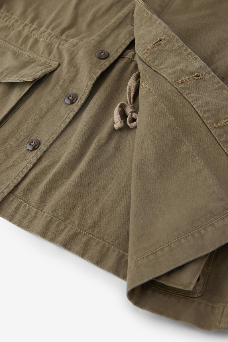 Japanese Herringbone Twill French Army M-47 Field Jacket,Unisex-4