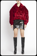 MINNANHUI AW21皮革短裙