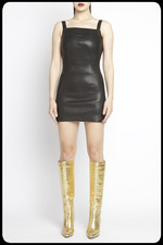 MINNANHUI AW21皮革连衣裙