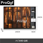 600usd Prodgf 1Pcs A Set ins 280*196cm Bedroom as photo Cloth Cabinet Wardrobe