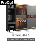 650usd Prodgf 1Pcs A Set ins 260*60*200cm Bedroom as photo Cloth Cabinet Wardrobe
