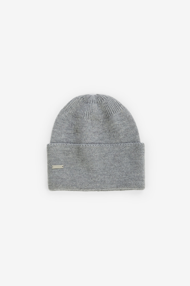Wool Knit Watch Cap, Unisex(light grey)
