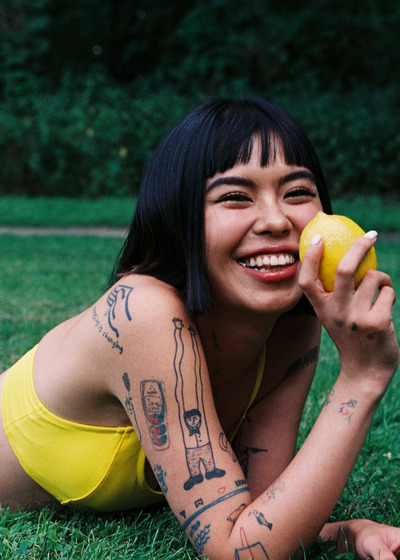 浪花荧光游泳上衣