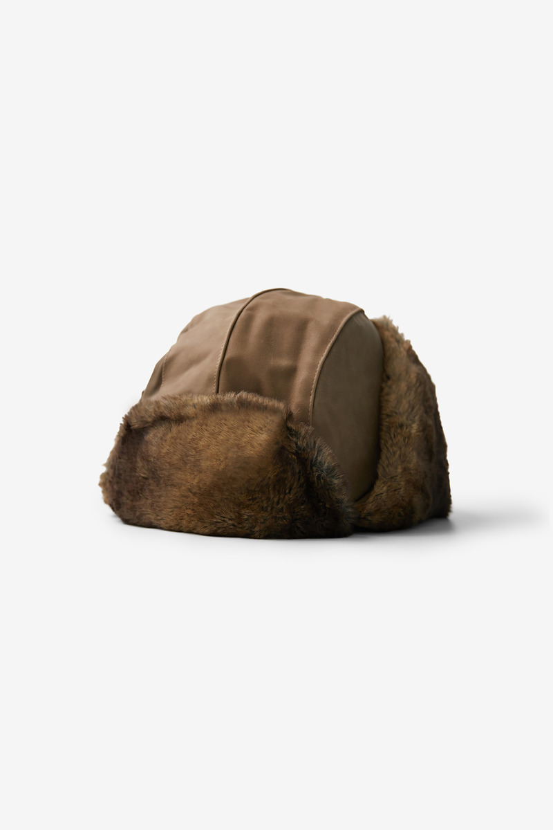 Leather Military Ushanka Hat, Unisex-5