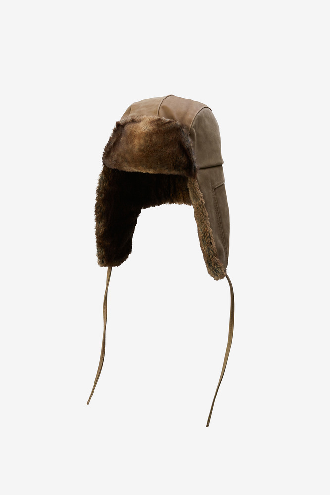 Leather Military Ushanka Hat, Unisex