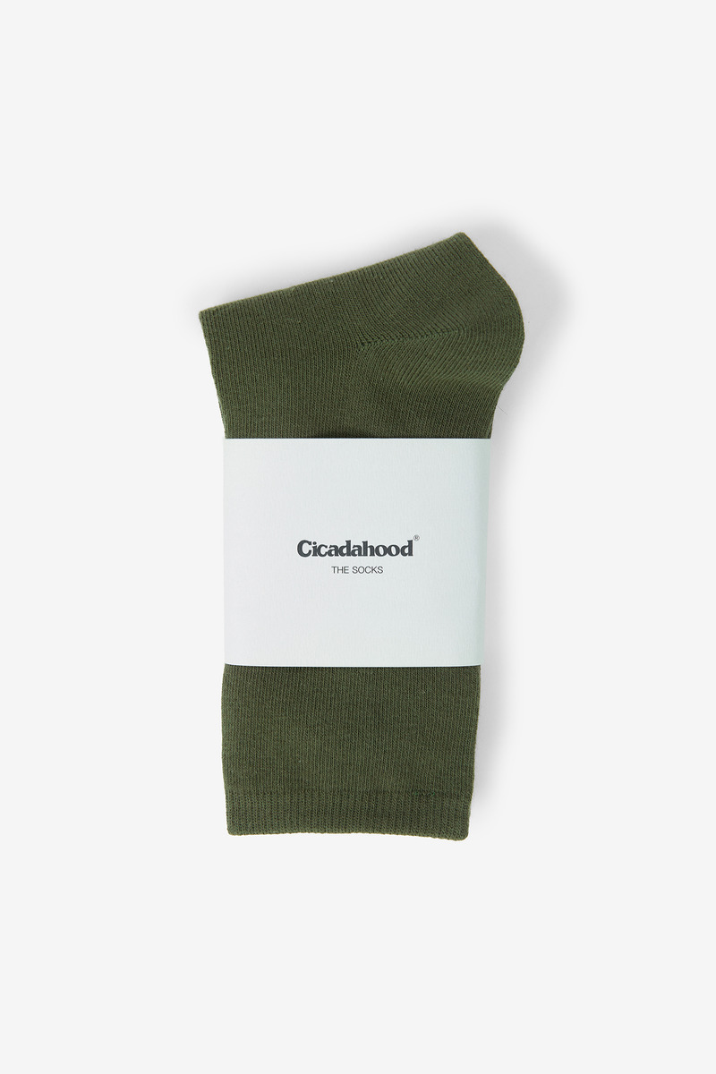 Heritage minimalist cotton plain socks, thin-3