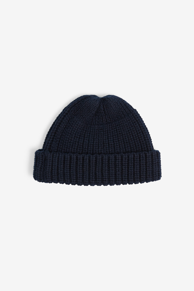 US Navy Wool Ribbed Knit Watch Cap, unisex(navy)-5
