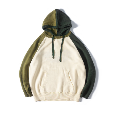 MIXEDMATCH HOODED SWEATER-2