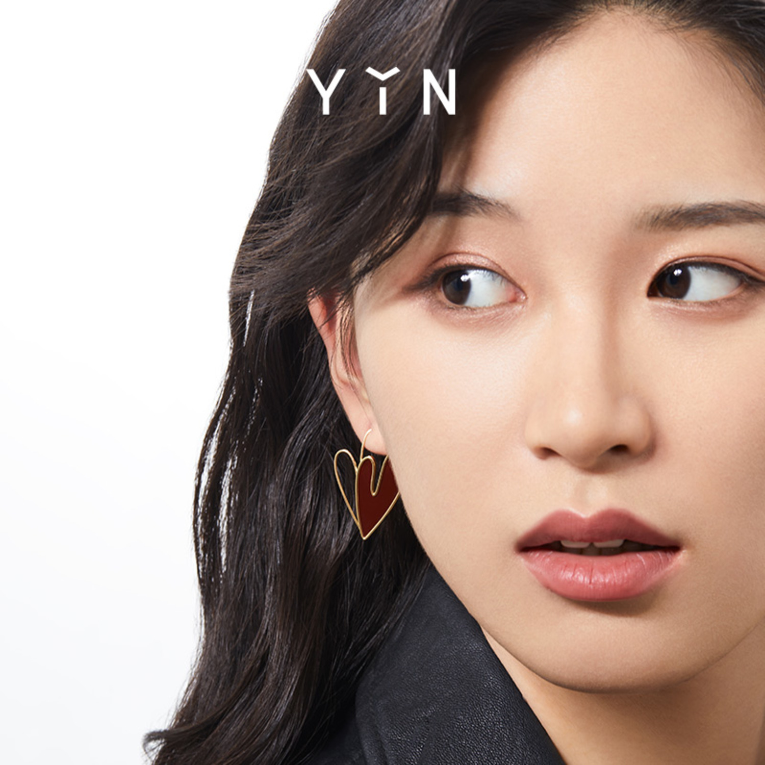 YIN隐「联名」系列Joyside燥热的心双倍燥热耳环-5