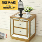100usd Prodgf 1 Set two layer mirror effect Corner Bedside Cabinet