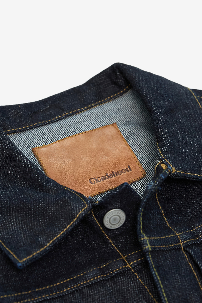 CICADA JEANS by Cicadahood 15oz Kojima Selvedge Raw Denim - Women's Type I Jacket-2