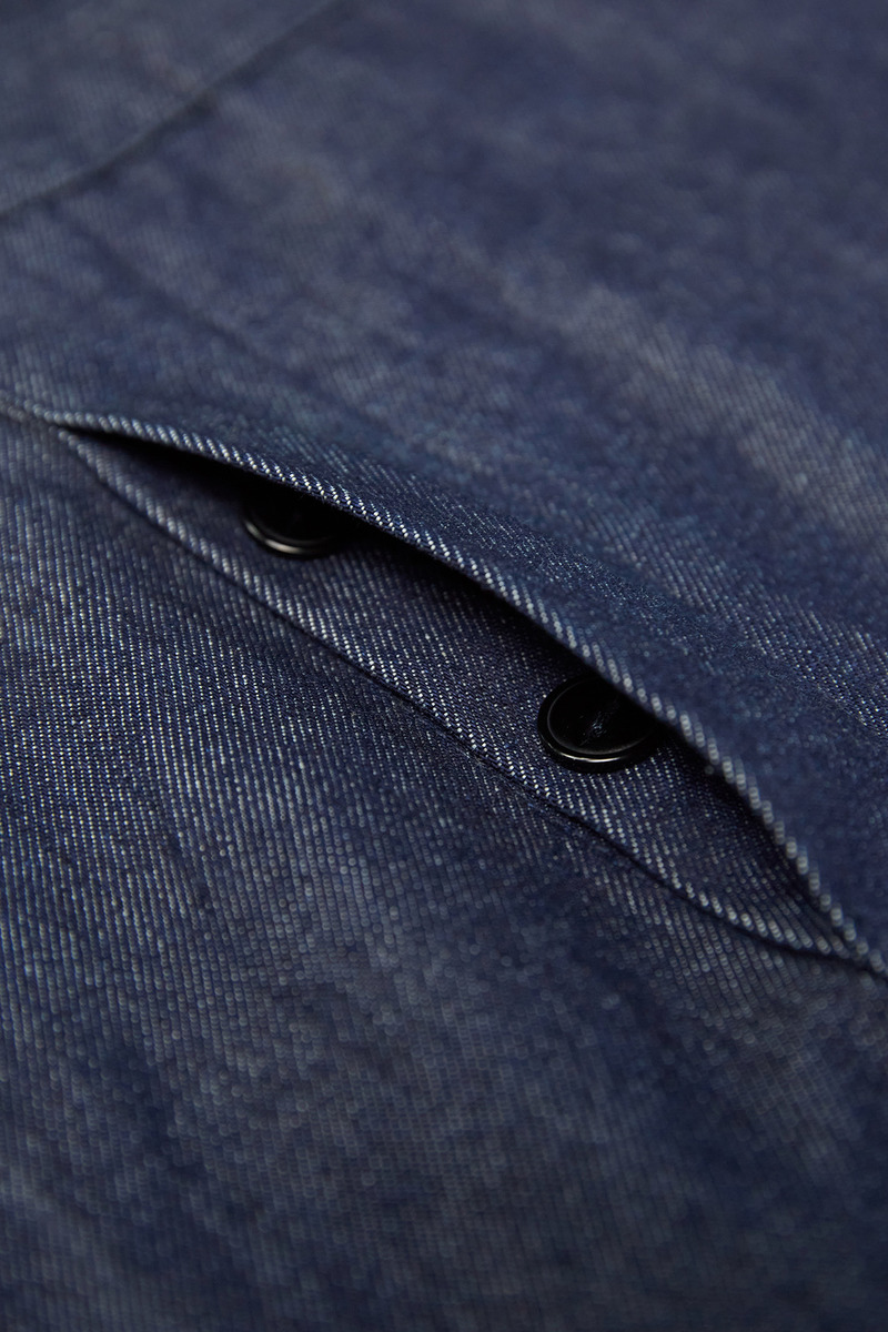 Japanese 12.3OZ washed denim French work overalls, unisex-3