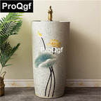 130usd Prodgf 1Pcs A Set Spring Here Scenery Art Bathroom Washbasin