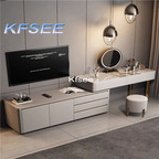 700usd Kfsee 1Pcs A Set Luxury 130cm length Make Up Table With 160CM TV Cabinet