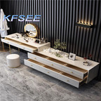 550usd Kfsee 1Pcs A Set Luxury 120cm length Make Up Table with 150cm TV cabinet