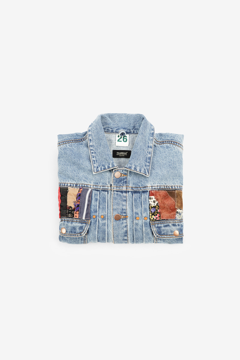 Hippie Patchwork 11MJ Denim Jacket, Unisex-3