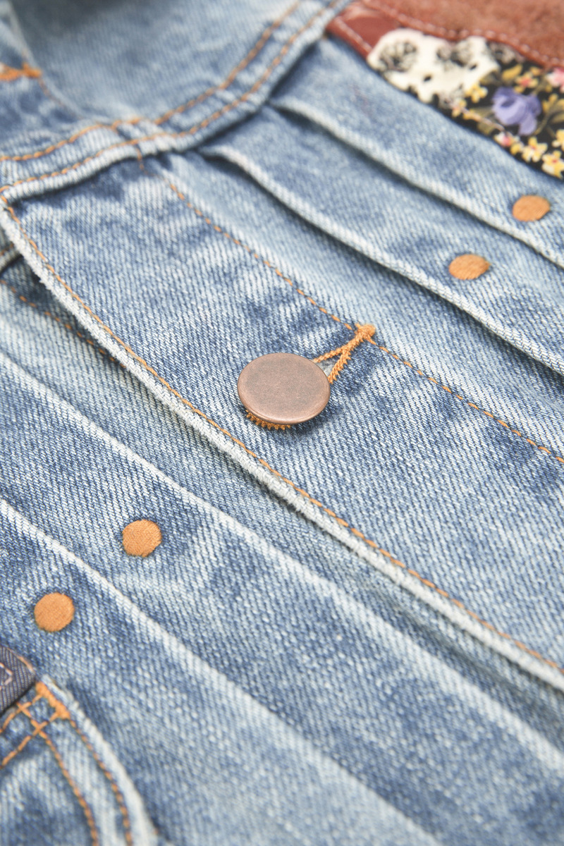Hippie Patchwork 11MJ Denim Jacket, Unisex-4