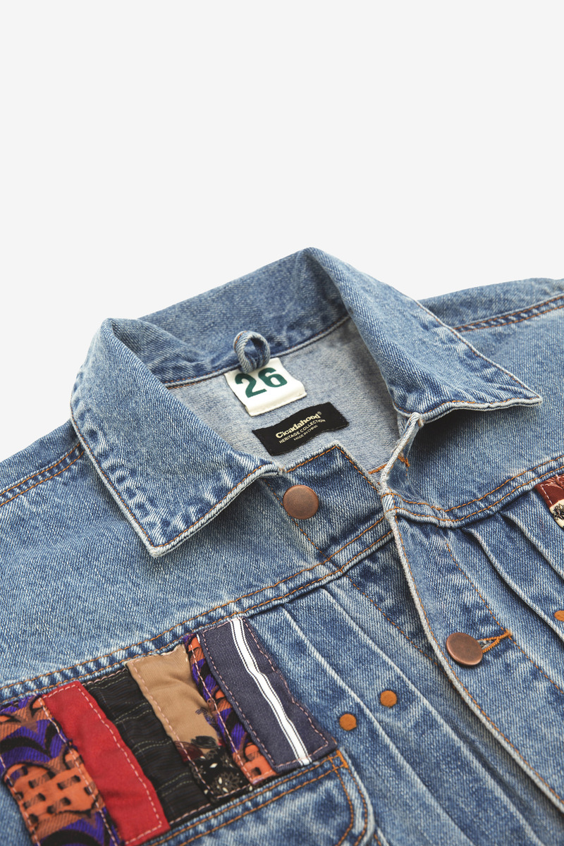 Hippie Patchwork 11MJ Denim Jacket, Unisex-2