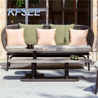 650usd Kfsee 1 Set Prodgf Outdoor Rare Rattan Three Seat Sofa