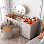 380usd Kfsee 1Pcs A Set Prodgf Castle Princess 80cm length Make Up Table with mirror with stool