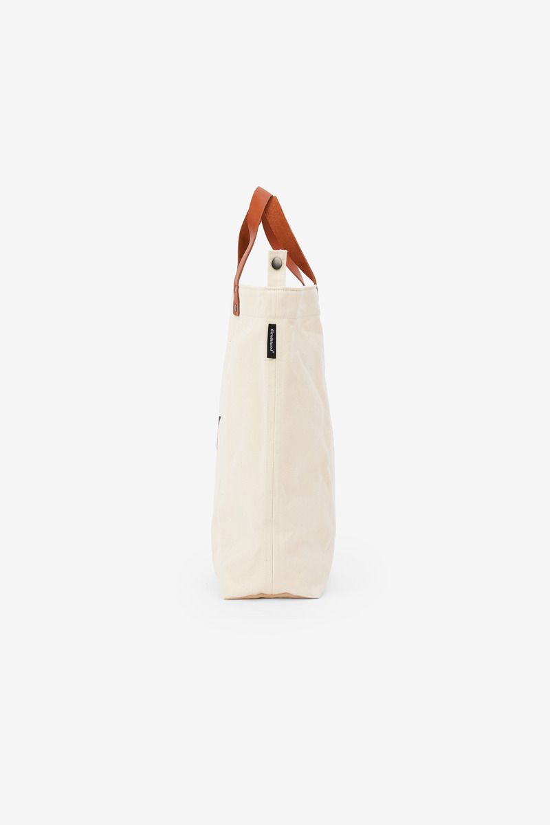 Leather Handle Tote Bag-3
