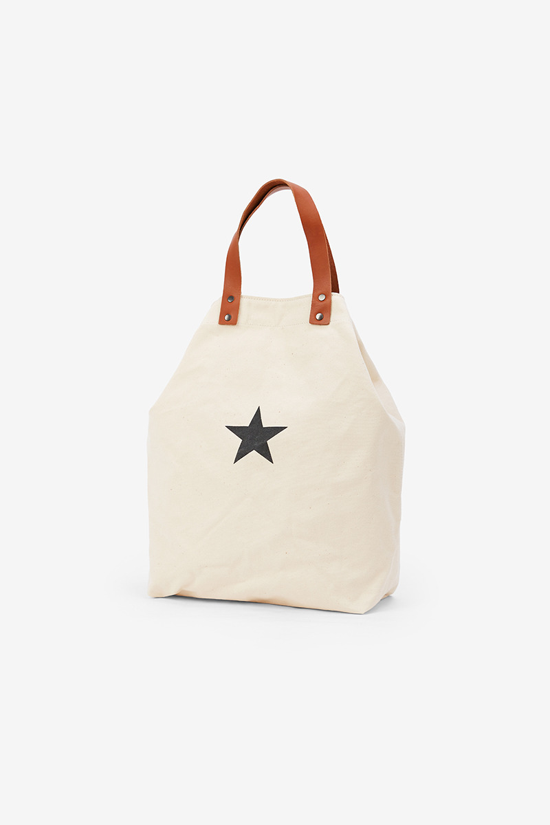 Leather Handle Tote Bag-2