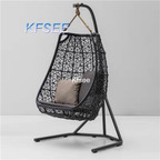 260usd Kfsee 1Pcs A Set Prodgf ins Outdoor Rattan Swing Chair with Shelf