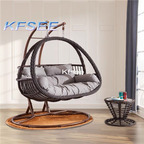 200usd Kfsee 1Pcs A Set Prodgf ins Hot Outdoor Rattan Two Seat Swing Chair