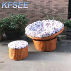 150usd Kfsee 1Pcs A Set Prodgf ins Rattan Sofa and stool