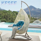 220usd Kfsee 1 Set Prodgf ins Outdoor waterdrop Rattan Swing Chair with shelf