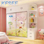 550usd Kfsee 1Pcs A Set Prodgf ins Castle 240*55*250cm Wardrobe