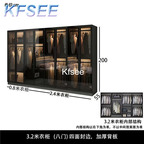 530usd Kfsee 1Pcs A Set Prodgf ins Castle 320*55*200cm Wardrobe