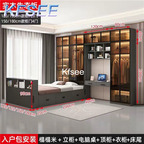 1100usd Kfsee 1Pcs A Set Prodgf ins Castle Bed with Wardrobe