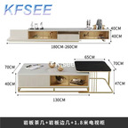 580usd Kfsee 1Pcs A Set Prodgf ins Castle TV Cabinet with coffee table
