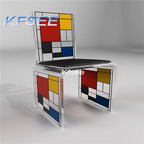 380usd Kfsee 1Pcs A Set Prodgf ins Luxury Home Transparent Bar Chair