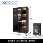 250USD Kfsee 1Pcs A Set Prodgf 120*55*200cm Wardrobe Cloth Cabinet