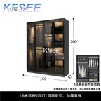 300usd Kfsee 1Pcs A Set Prodgf 160*55*200cm Wardrobe Cloth Cabinet