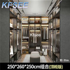 2200usd Kfsee 1Pcs A Set Prodgf 250*260*250cm Corner Wardrobe Cupboard
