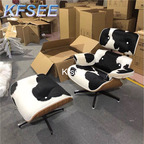 350usd Kfsee 1Pcs A Set Prodgf Beautiful Light Luxury Lounge Chair and Stool