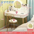 40usd Kfsee 1Pcs A Set Prodgf Fashion 100cm length Make Up Table with stool with mirror