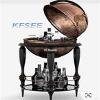 1000usd Kfsee 1Pcs A Set Prodgf Luxury World Design Wine Trolley