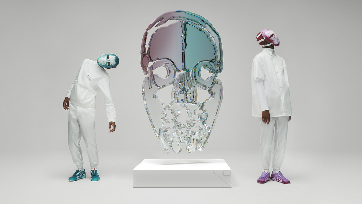 PRADA 携手艺术家 Cassius Hirst 推出定制运动鞋系列