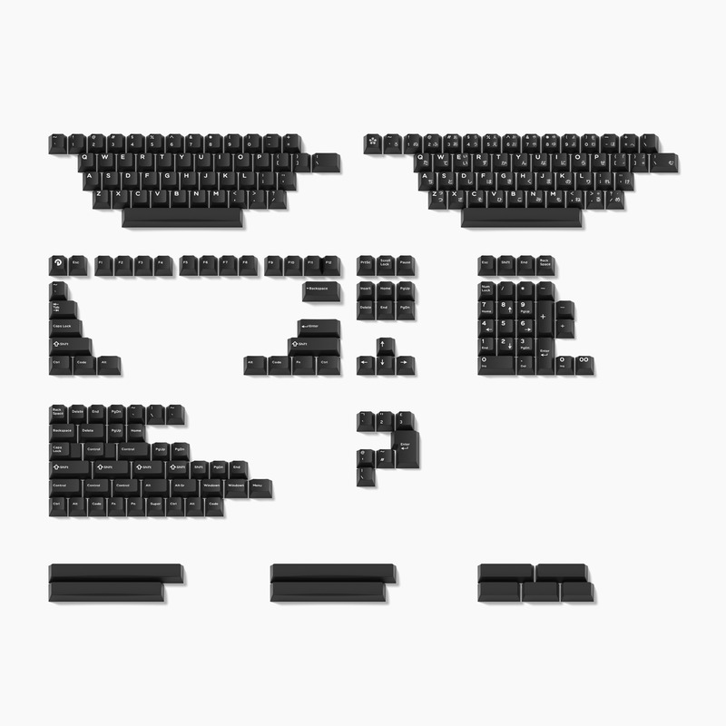 WOB 黑二色键帽 - 原厂