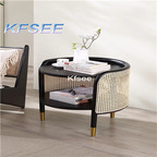 150usd Kfsee 1Pcs A Set Prodgf ins Castle Cool Simple Rattan Side Table