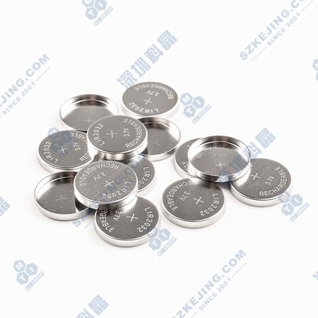 LIR2032 304黑色胶圈纽扣电池壳