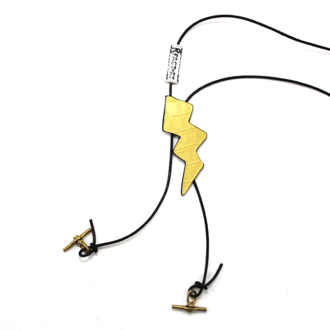 LEASH 抽绳装饰 闪电 黄竹节