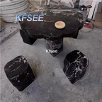 400usd Kfsee 1 Set Prodgf Home 1 Garden 100cm Stone Table with 2 Stool