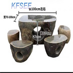 600usd Kfsee 1 Set Prodgf Home 1 Garden 100cm Stone 1 Table and 2 Stool